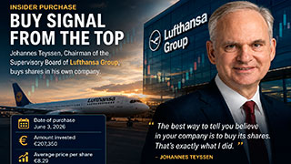 Johannes Teyssen, Chairman of the Supervisory Board of Lufthansa Group, Buys Shares in His Own Company